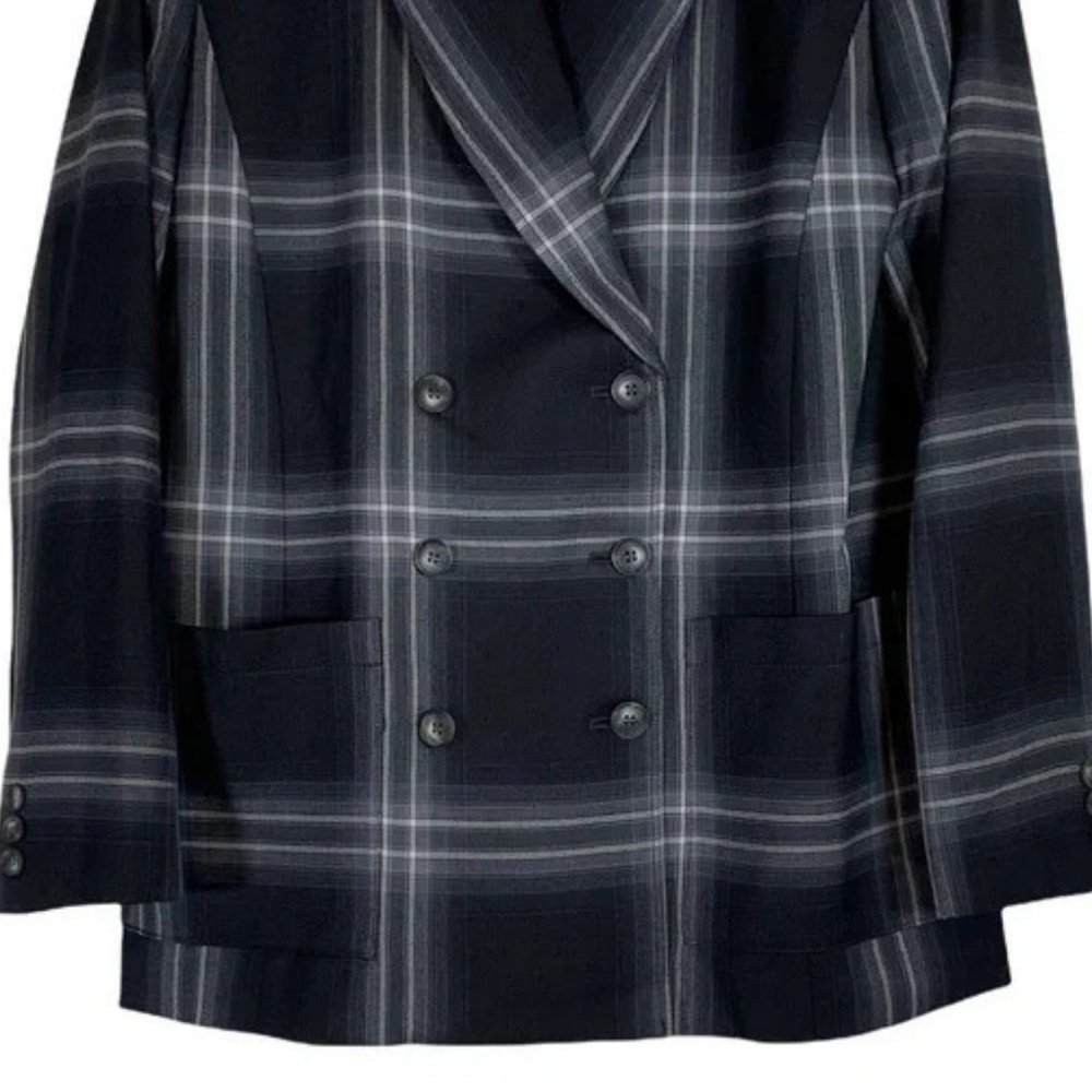 Vintage Pendleton Wool Double Plaid Breasted Blaz… - image 4